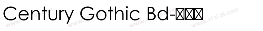 Century Gothic Bd字体转换 Century Gothic Bd字体转换
